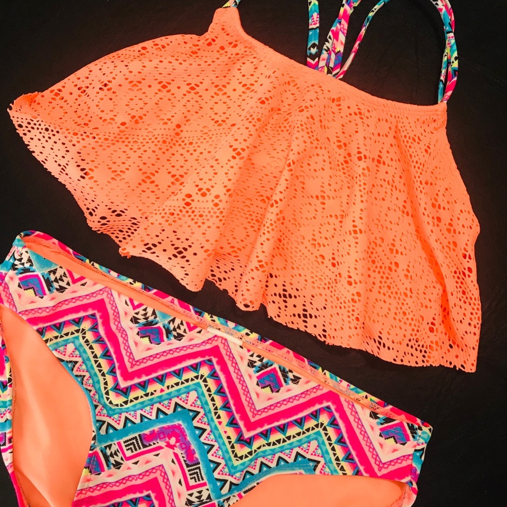 Wonder Nation Girls 2-Piece Bikini Size 14-16